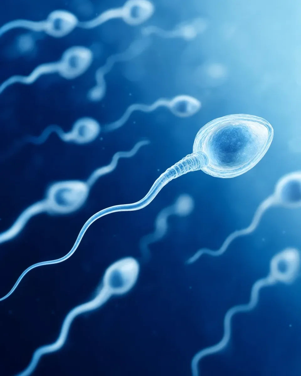 Sperm cells in motion
